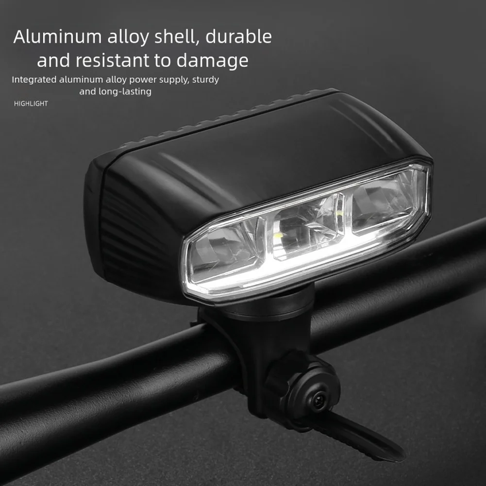 

Дорожная велосипедная фара из алюминиевого сплава, двойные светодиодные лучи, водонепроницаемый передний фонарь, широкий угол прожектора, велосипедная лампа, замена аксессуаров