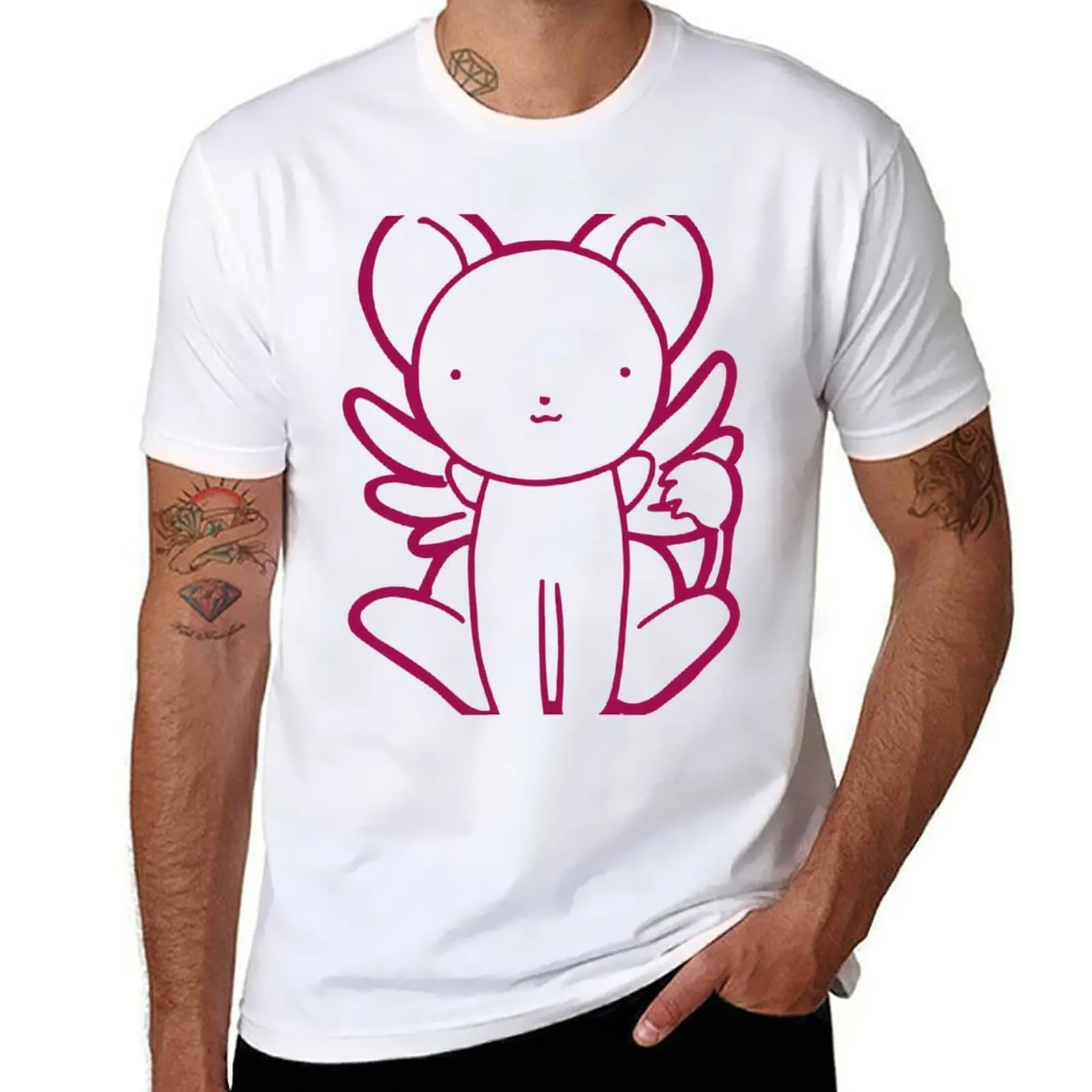 

Kero from Cardcaptor Sakura T-Shirt quick drying summer tops Anime t-shirt boys whites plain white t shirts men