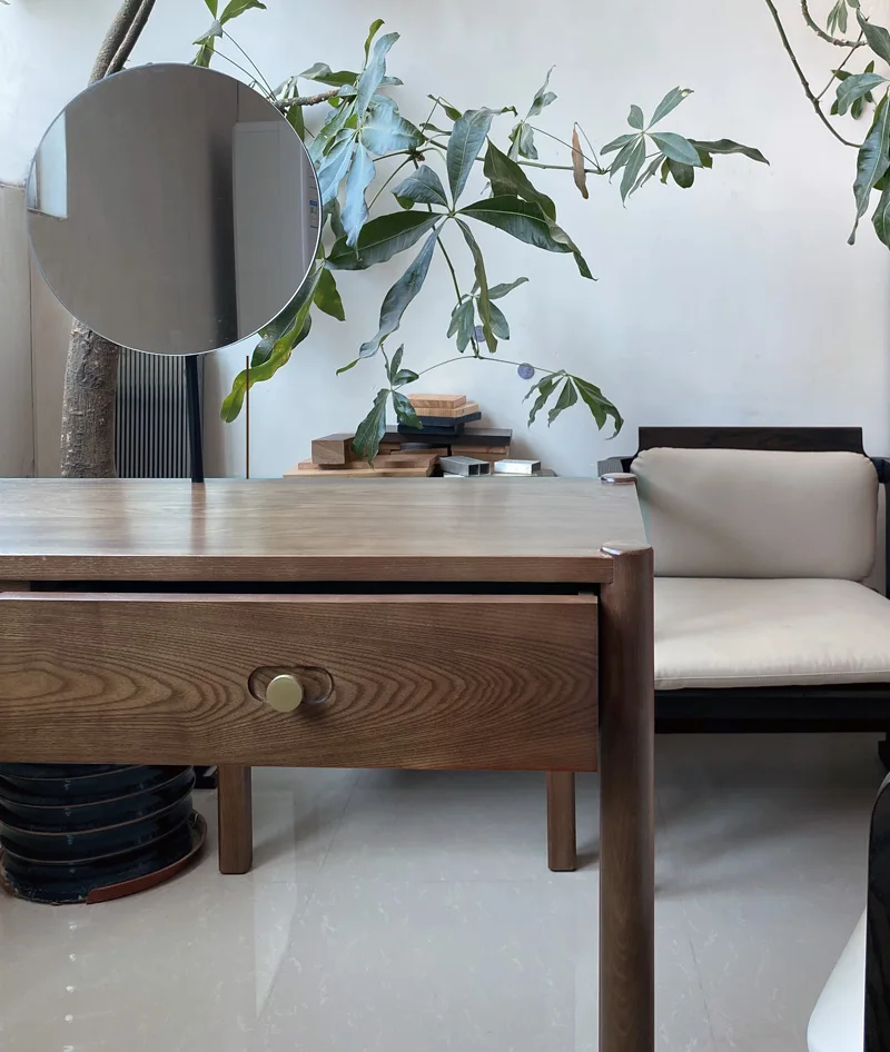 Walnut ash wood all solid wood dressing table