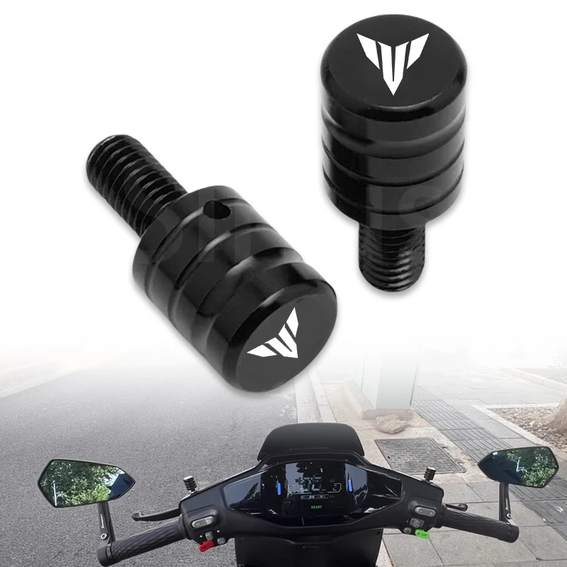 For Yamaha MT03 MT07 MT09 MT10 MT25 MT125 Motorcycle Mirror Hole Blanking Plug Screw Cap Bolts 10MM Rear View Mirror Screw Plug