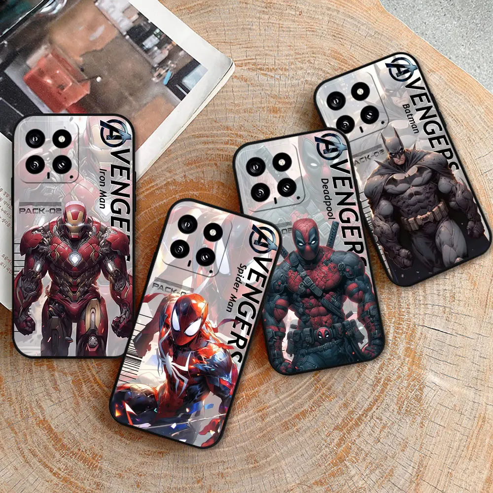 

Marvel The Avengers Heros Cartoon Phone Case For Xiaomi Mi 14 13 13T 12 12T 11 5GNE 11T 11X 10 10T 9 8 Pro Lite Shockproof Cover