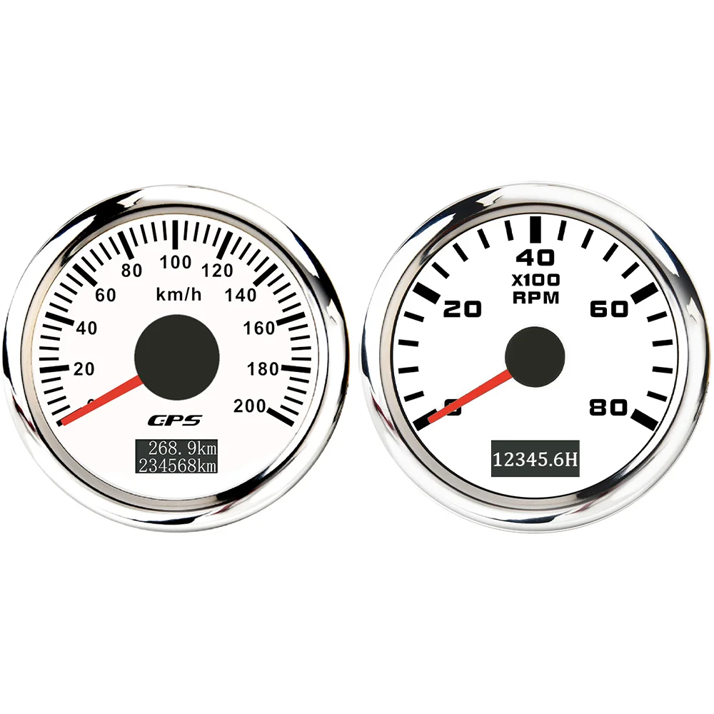 

52 мм GPS-спидометр 0-60 км/ч 0-80 км/ч 0-120 км/ч с тахометром 0-4000 об/мин 0-6000 об/мин с подсветкой для автомобиля, лодки, грузовика 9-32 В