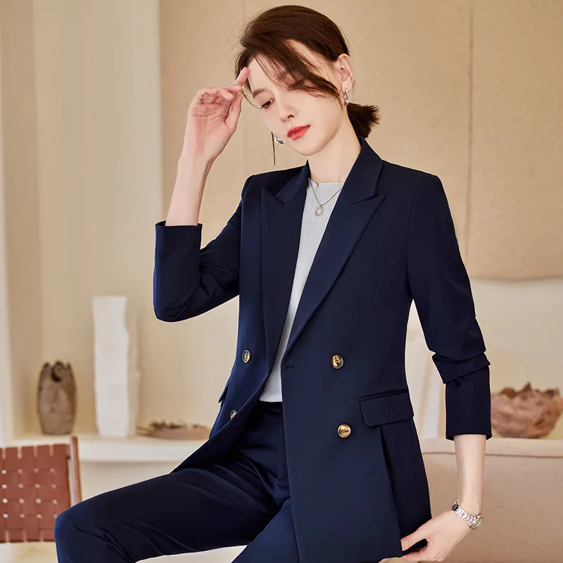 Civil Servant Interview Suit Suit Women's Business Wear Temperament Goddess Style Spring and Autumn Fashion Commuter High-End Su