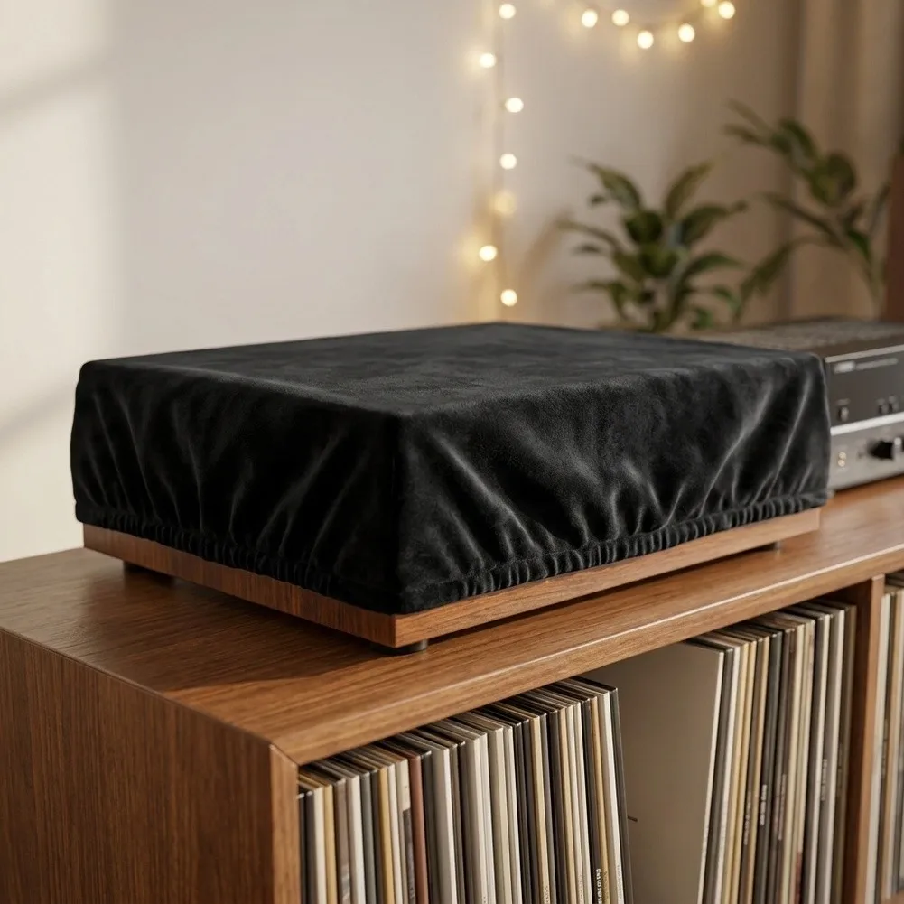 Soft Felt Turntable Dust Cover Compatible with For audio-Technica AT-LP70XBT for Full Coverage and Dust Protection