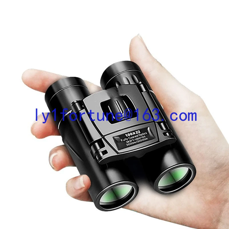 Portable 100x22 binoculars high definition, suitable for concert 40x22 mini binoculars