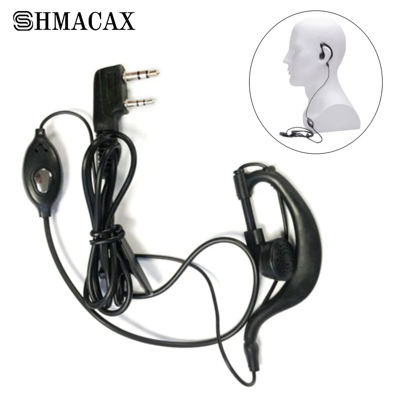 

Walkie Talkie Headset Earphone K-Plug Wired Two Way Ham Radio Earpiece For Baofeng UV-5R UV--82 888s Walkie Talkie 992 Earwear