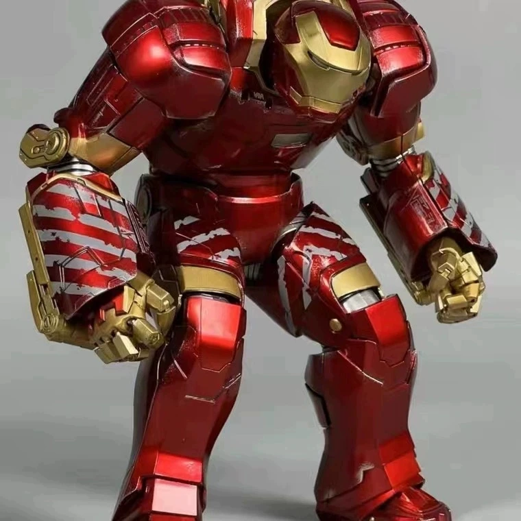 

20.3CM Marvel Comicav 1/12 Super Alloy Cs Iron Man Mk38 Igor Blue/red Movable Luminous Model Toy