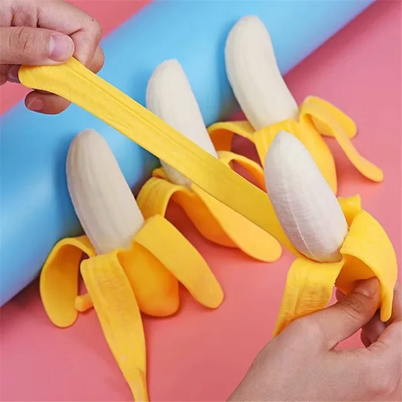 5Pcs Kids Toys Soft Banana Squishy Toy Antistress Tricky Creative Funny Chilidren Adult Gifts Halloween Anti stress toys