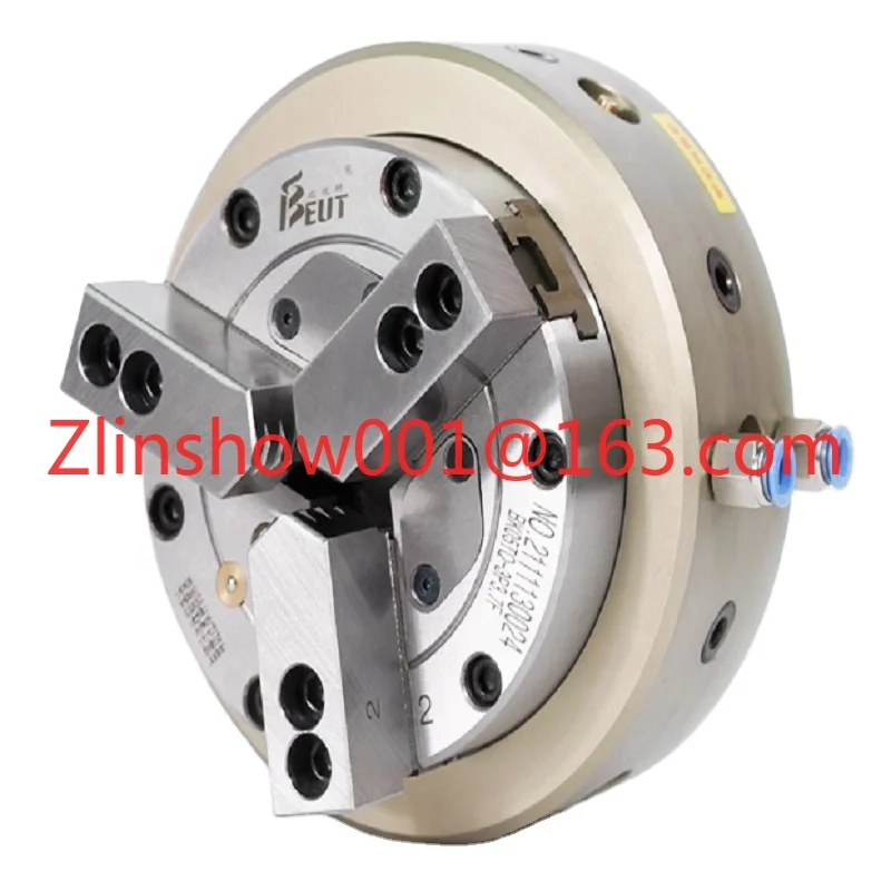 Three Jaw Pneumatic Chuck Through-hole Automated Lathe Fxture Chuck for CNC Lathe Machine