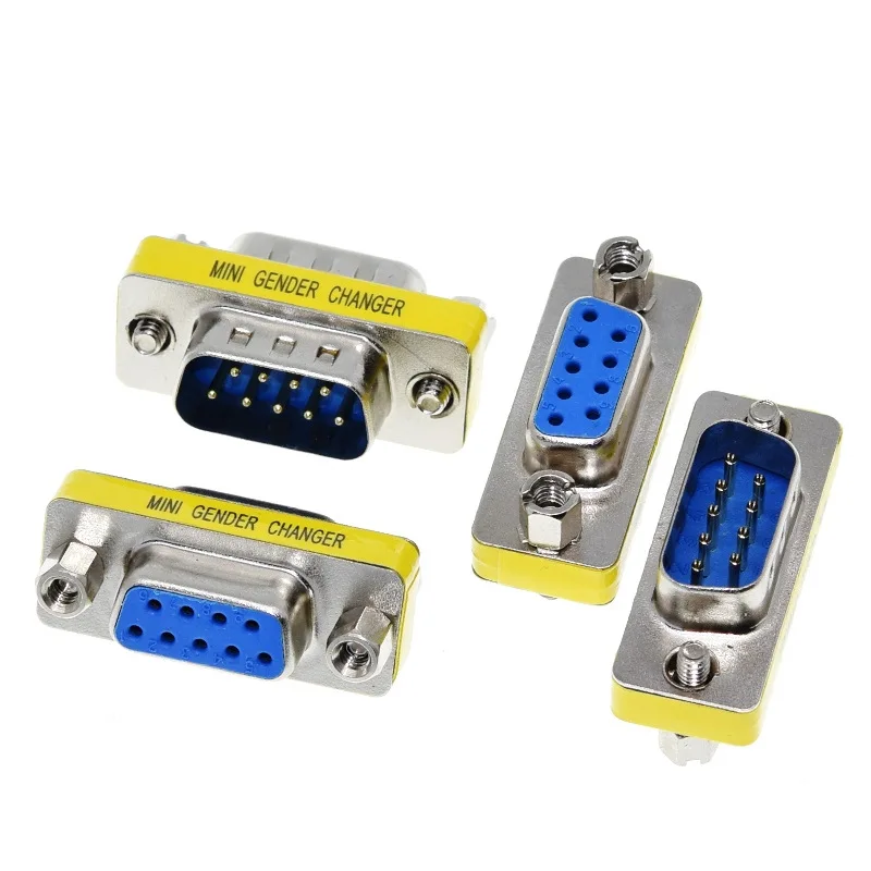 DB9 MINI Gender Changer adapter 9Pin RS232 Cable Connector DB9 Male to Male/Female to Female/Male to Female Coupler Connector