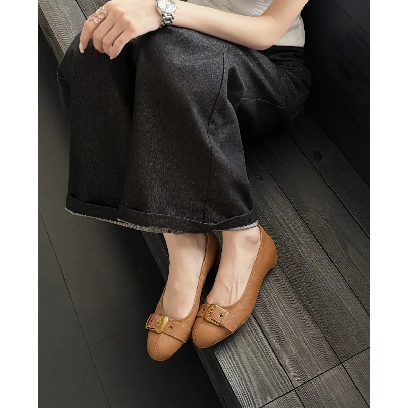French-style Round-toed Low-cut Single Shoe for Women in Autumn, New Style, Height-increasing Mary Jane Shoes view 3