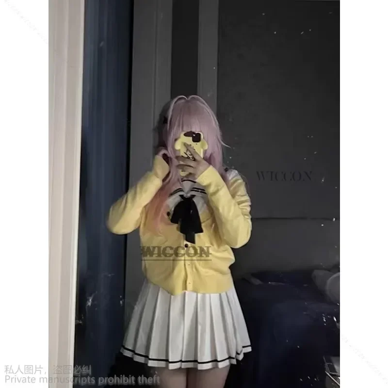 SN88 Anime You and ME and Her: A Love Story Muko Aoi MIYUKI Cosplay Costume Girl Shirt Skirt Sweater JK Uniform Halloween Co%#2@