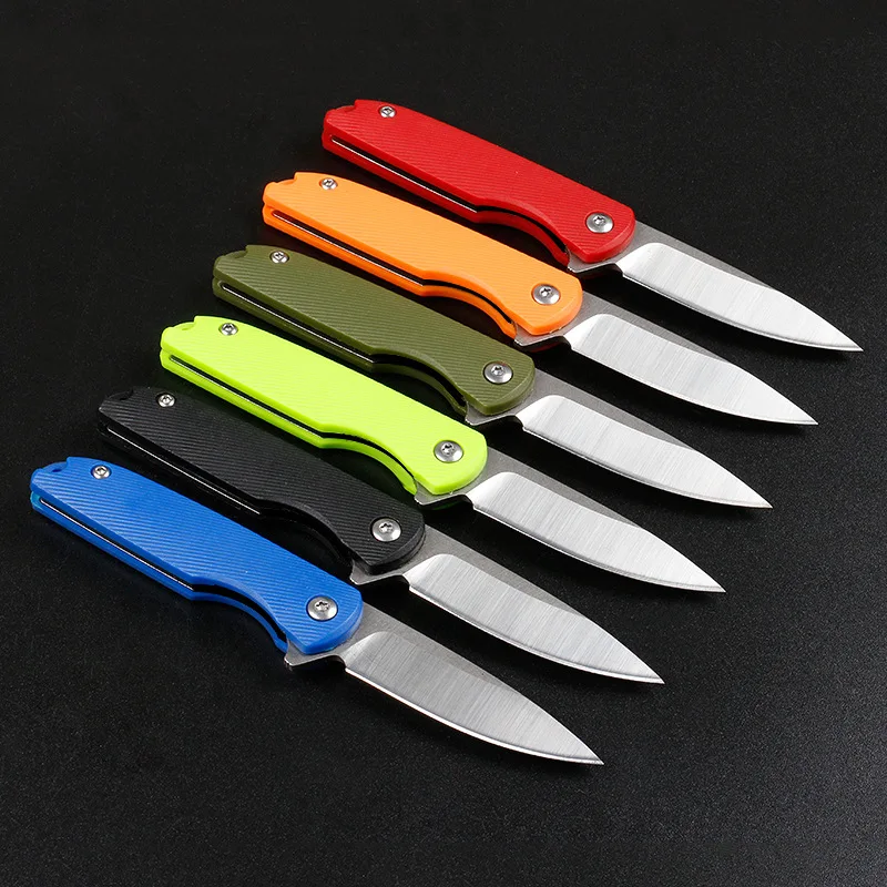 Classic Amazon Exclusive Free Wolf Mini Folding Knife Outdoor Multi functional Survival Knife 5CR Keychain Knife