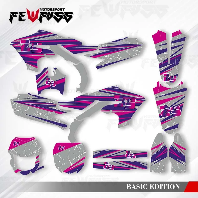 

Графические наклейки Fewfuss, наклейки для мотоцикла, фон на заказ для 19-23 YZF250 18-22 YZF450 19-22 WRF450 20-23 WRF250 001