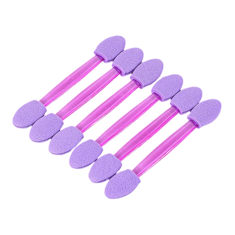 Dual Sided Sombra Esponja Aplicadores, descartável Holográfica, Chrome Mirror, Nail Powder Brush, Nail Art Tools, 10Pcs
