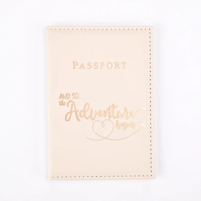 Porte-passeport en PU, couverture de passeport de voyage, housse de protection, porte-carte d'identité et de crédit, clip pour billet de vol, accessoires de voyage