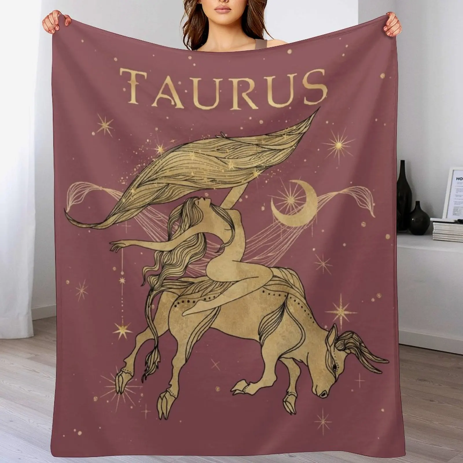 

Taurus zodiac woman Throw Blanket Luxury St Luxury Designer Luxury Thicken Blankets