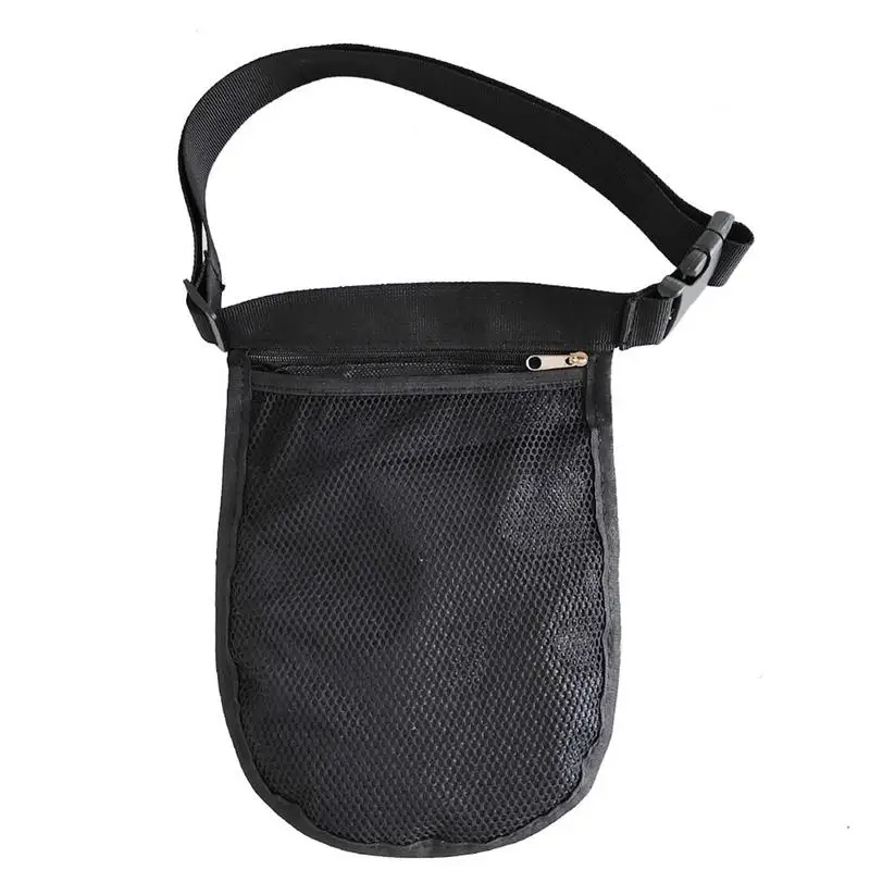 Pickleball Waist Pouch Holder Sweatproof Oxford Cloth Ball Bag In Mesh Design Adjustable Portable Waist Hip Bag Multifunctional