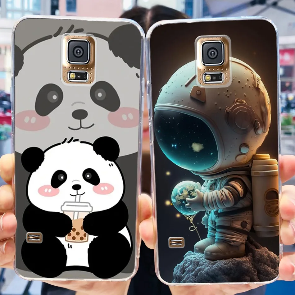 For Samsung Galaxy S5 I9600 SM-G900 Cute Cartoon Phone Case For Samsung S5 5.1