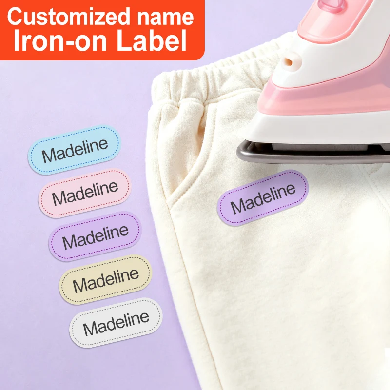 Personalized Sewing Labels for Clothes, School Uniforms, and Clothing,Sewable and ironable,for Jackets, Hats, Backpacks, Jeans