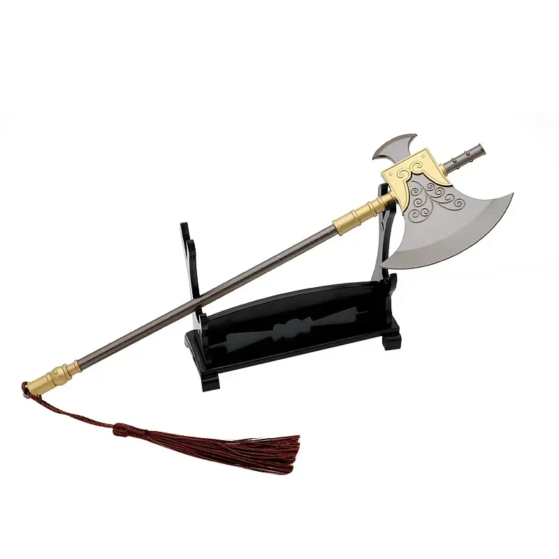 22cm The Urgent Vanguard Axe Movies Periphery Real Water Margin Uncut Knife Metal Weapons Model Ax Collection Cosplay Gift Toys