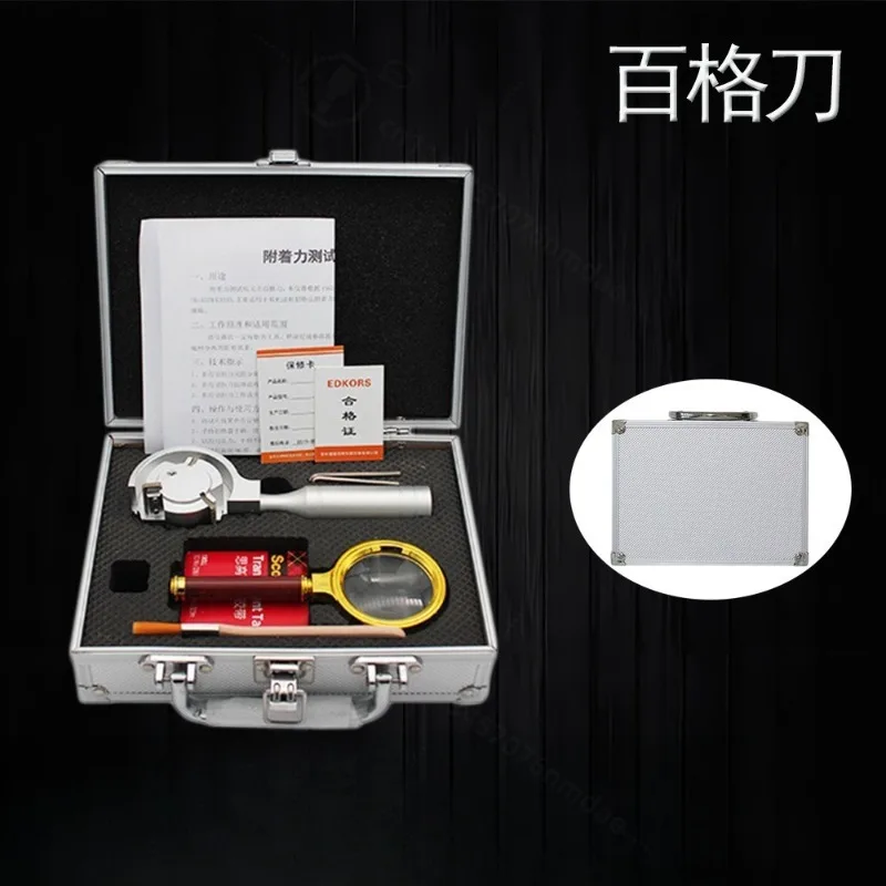 Cross Hatch Cutter Kit Paint Film Cross Cut Tester Coating Adhesion Testing Instrument Hard Alloy Blade Portable Inspection Tool