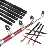 1.5-3.0m Outdoor Fiberglass Sea Fishhing Rod Portable Spinning Telescopic Fishing Rod Pole Hard Durable Fishing Tackle Tools