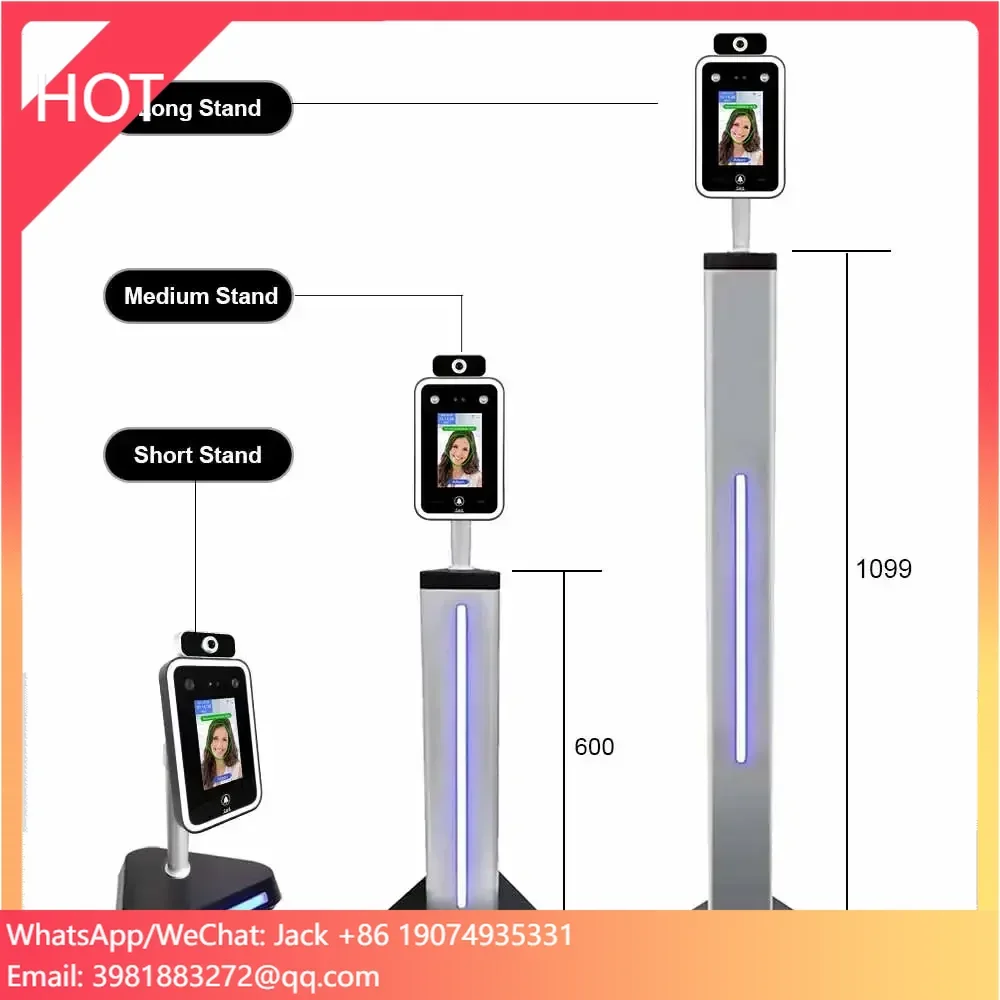 

Biometric Reader Wdr Ai Facial Recognition Access Control System Touch Screen Time Attendance Wireless Face Recognition Reader
