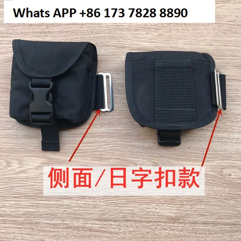 

2kg buckle-type non-slip counterweight bag for diving back-flying jacket side-hanging BCD belt, sun buckle block bag