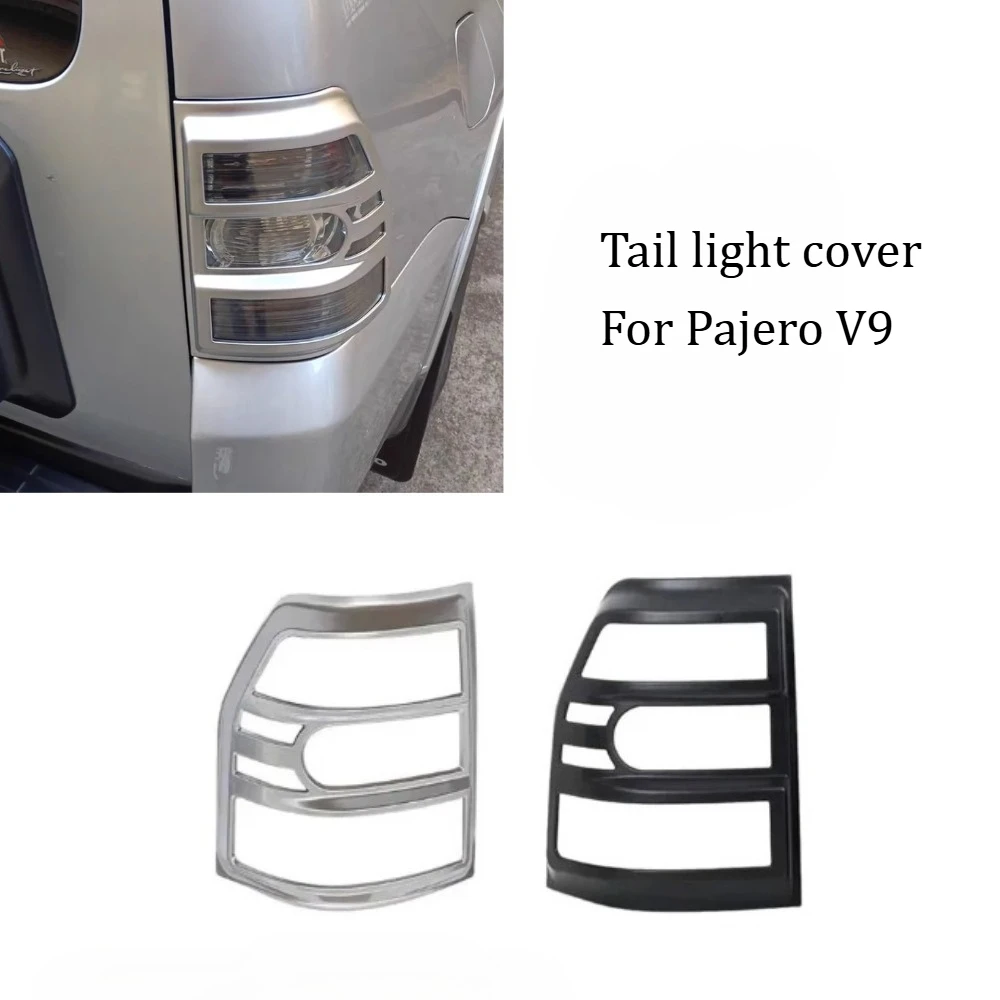 2 Pcs Chrome or Black Tail Lamp Cover Frame for Pajero V93 for Montero V97 for 5 Door Decoration Cover 8330A093