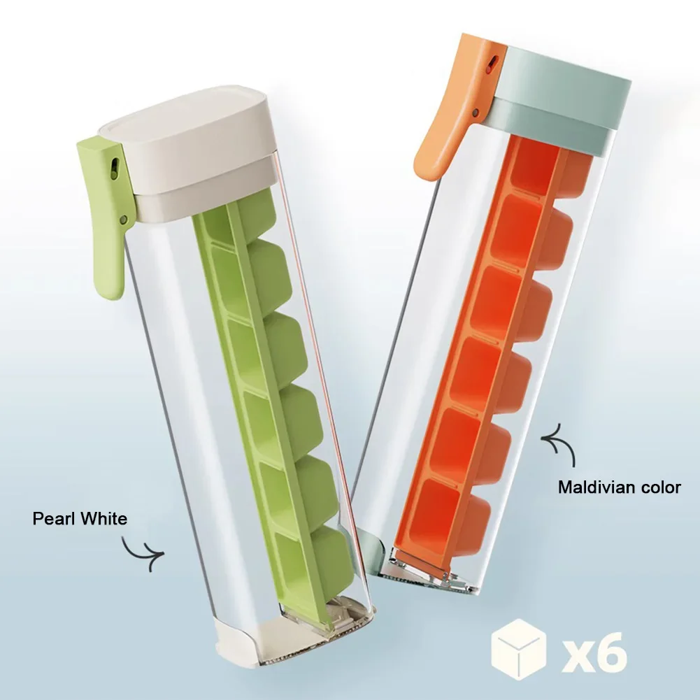 Vertical Ice Cube Tray Mini Ice Cube Tube Mold Easy Push and Pop Out Cube Ice Maker Ideal for Sports and Water Bottles