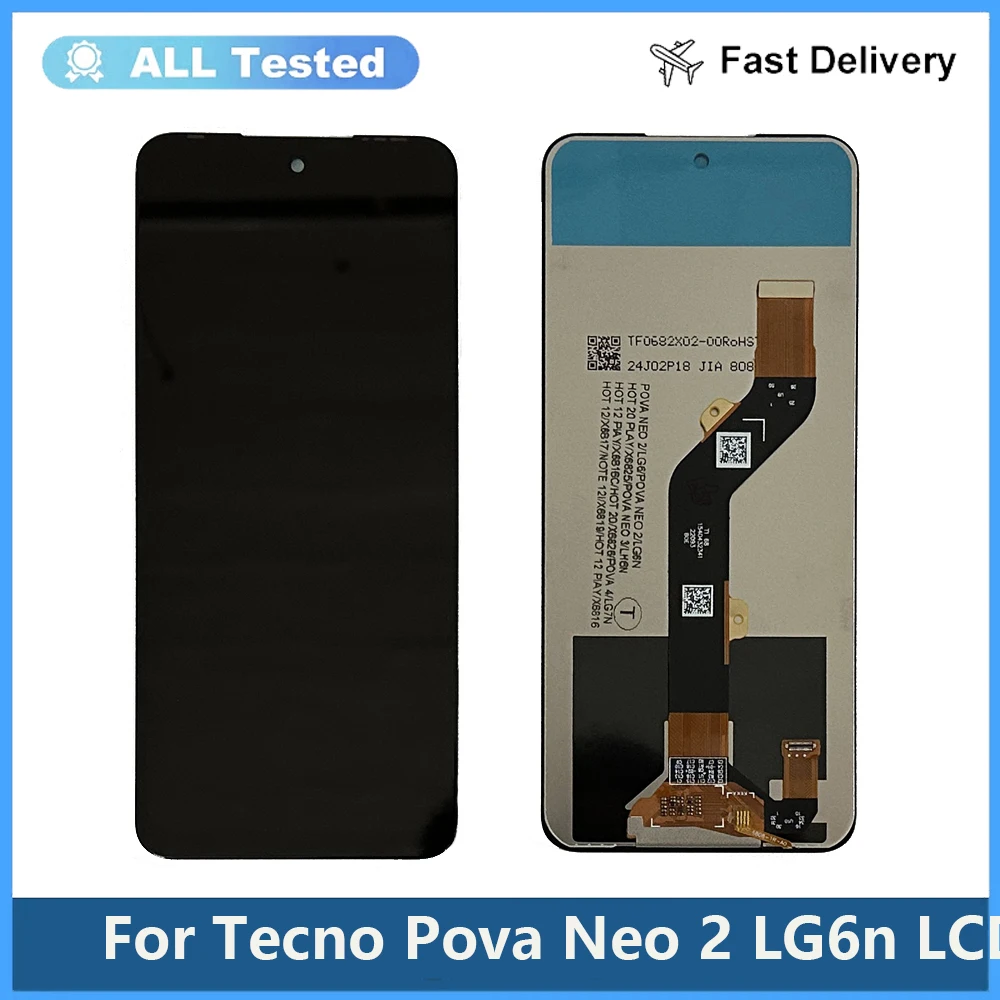 

6.82'' Tested For Tecno Pova Neo 2 LCD LG6n Display Touch Screen Digitizer Assembly Replacement For Tecno Pova Neo2 LCD
