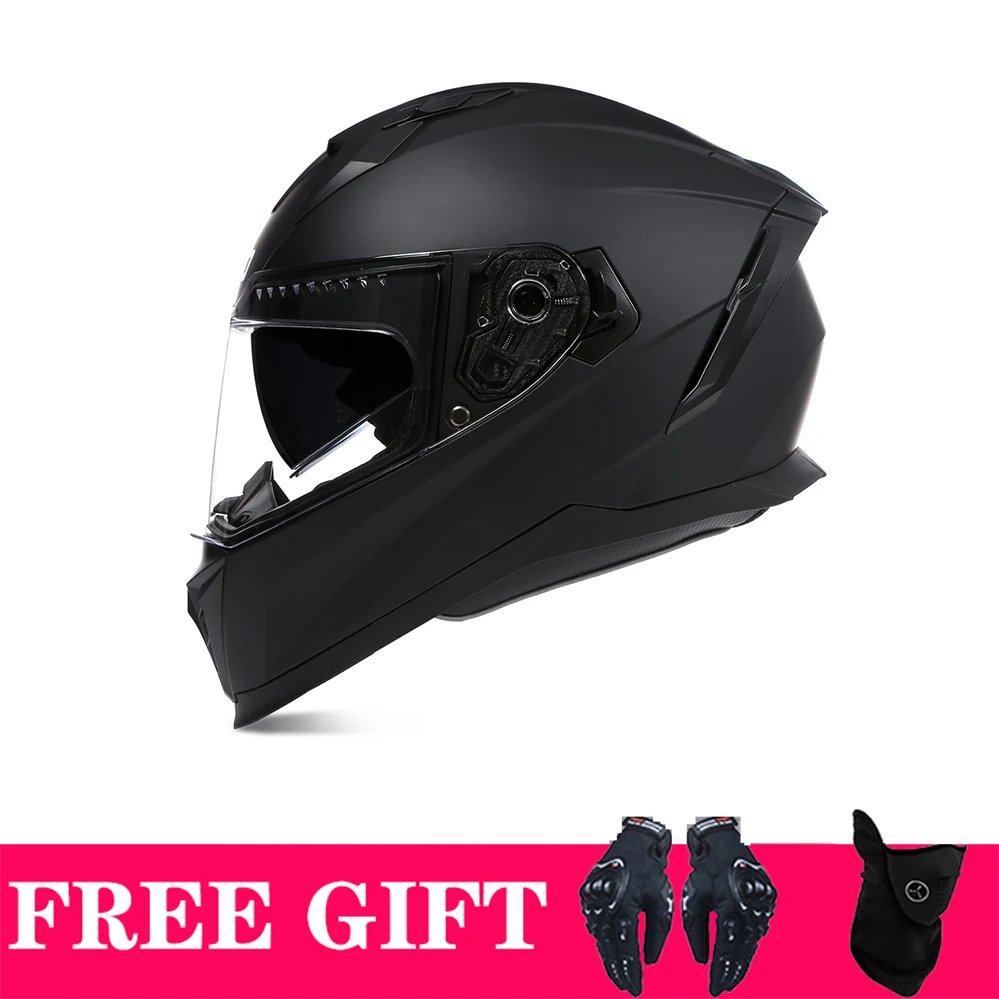 2025 New DOT Appoved High Quality Double Lens Helmet Abs Full Face motocross Motorcycle Racing Helmet Unisex