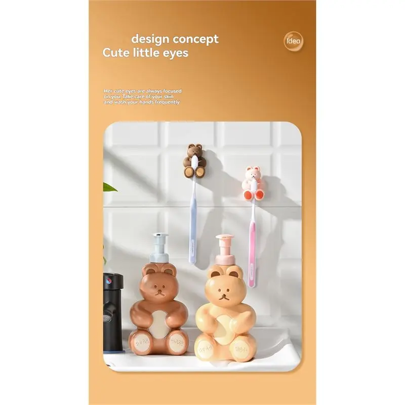 ABDJ-Cute Bear дозатор пенного мыла 500 мл пенящаяся жидкость для мыла для рук в форме дозатора насоса D