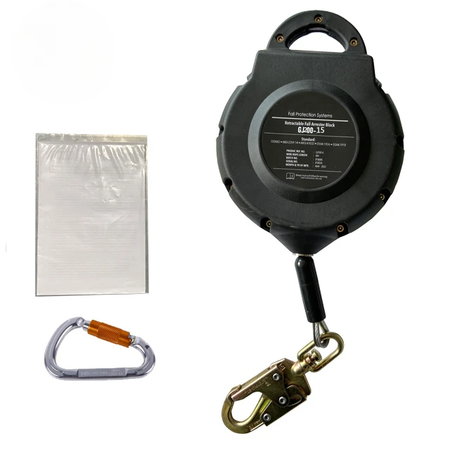 

Ansi Certified Rescue Lifeline System Kit Equipment Vertical Systems 140kgs 15m Building Fall Arrester