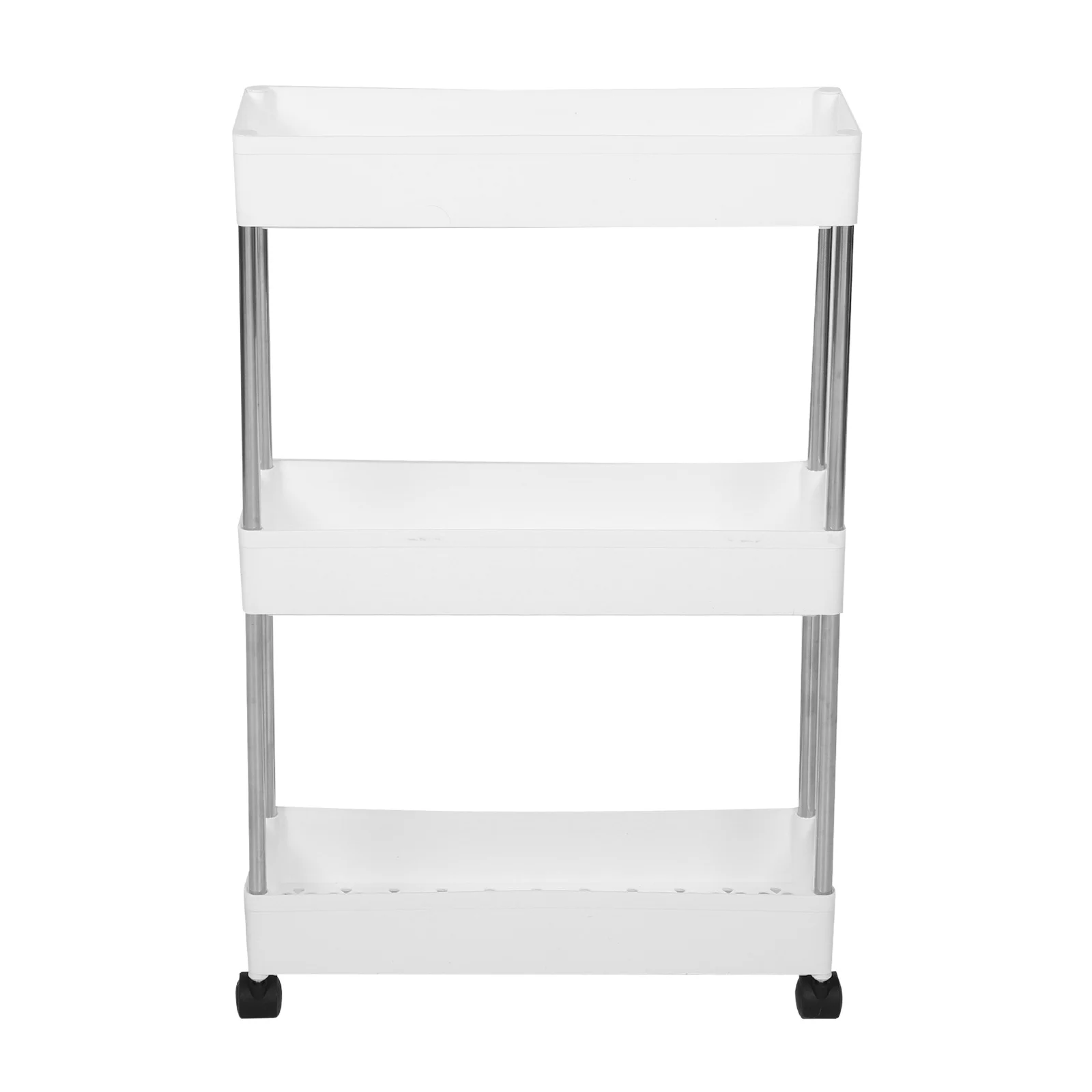 

1Pcs Kitchen Trolley Rack Multi-Layer Movable Floor Storage Cart Stand for Bathroom Bedroom Kitchen Home Movable Trolley Stand