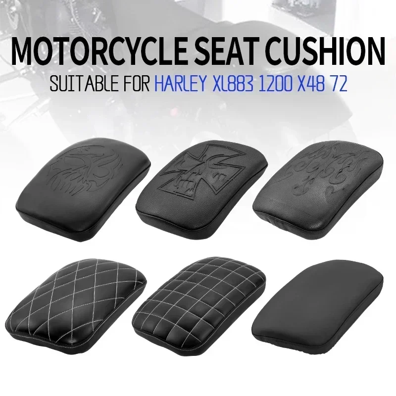 

Motorcycle 8 Suction Cup Rear Pillion Passenger Pad Seat Fits For Harley Sportster Softail Touring XL 48 883 1200 72 Universal