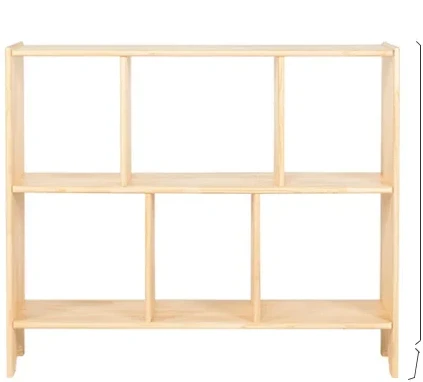 Full solid wood children's floor to floor combination bookshelf storage rack minimalist small student book storage cabinet+