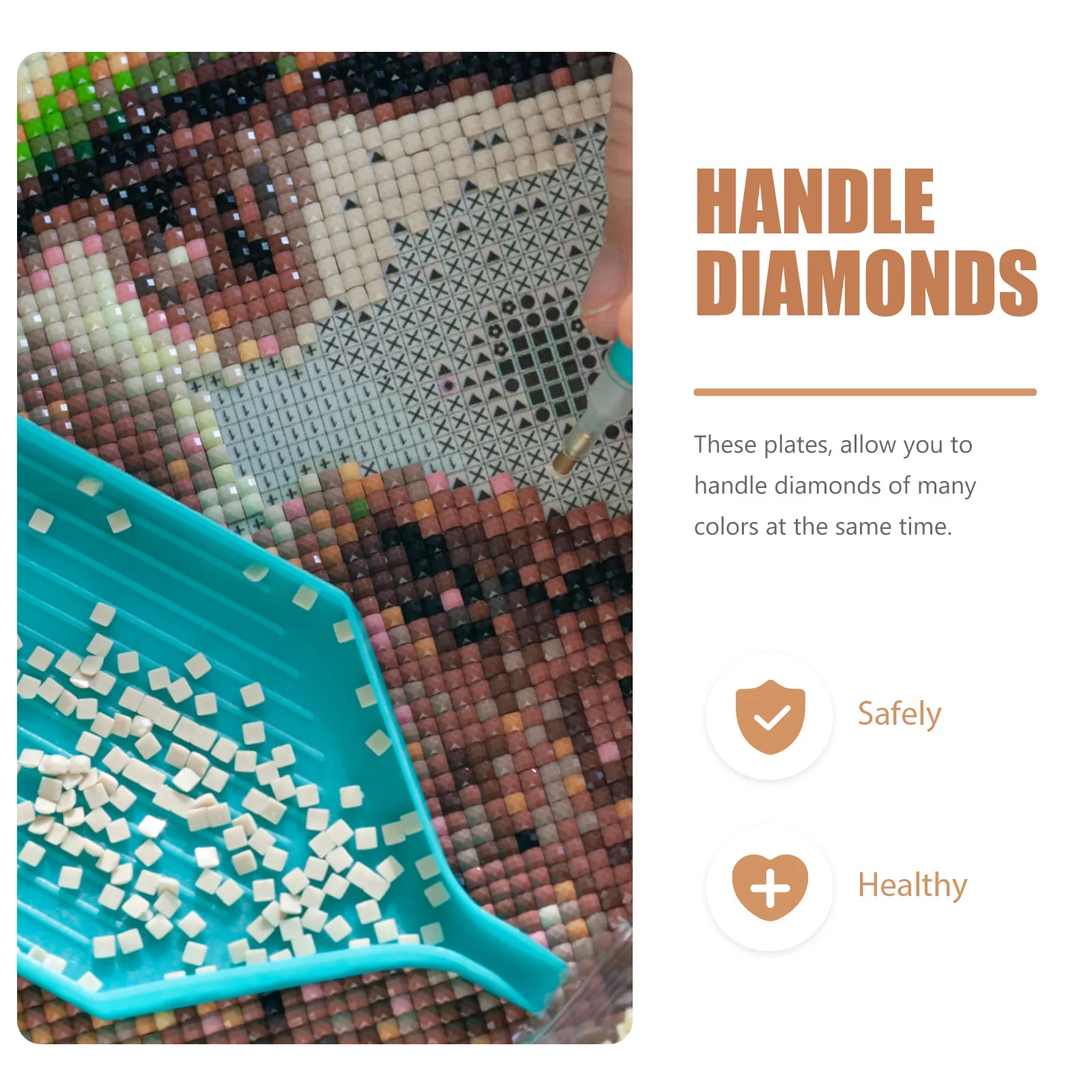 

1Set Diamond Storage Drawer Multi-Layer DIY Wood Box Storage Organizers for Beads Rhinestones Dotting Tools Craft Supplies