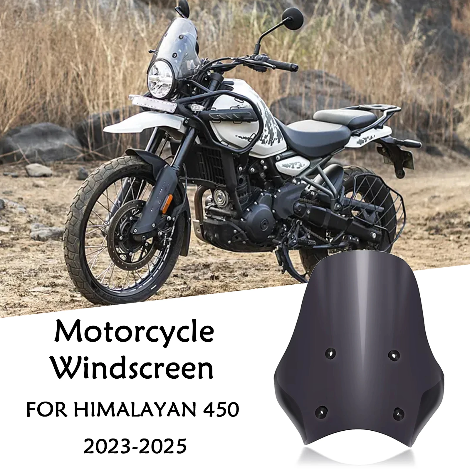 

Для himalayan 450 HIMALAYAN 450 2023 2024 2025 лобовое стекло мотоцикла лобовое стекло мотоцикла дефлектор направляющая пластина обтекатель