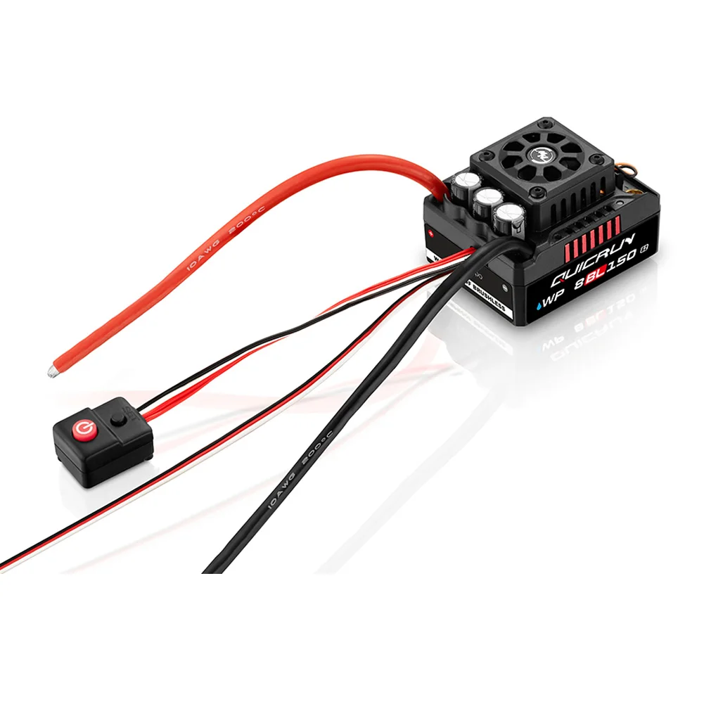 HOBBYWING QuicRun WP 8BL150 G2 Brushless ESC 3-6S 150A with LCD LED Program Card for 1/8 Scale RC Model Car Buggy Accessories