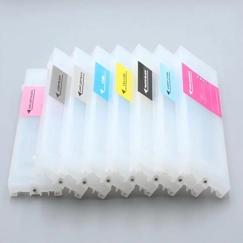 350ML 8Color Empty Refillable ink cartridges with chip for Epson stylus pro7800 9800 Printer T5631-T5637 T5639 T5621-T5627 T5629