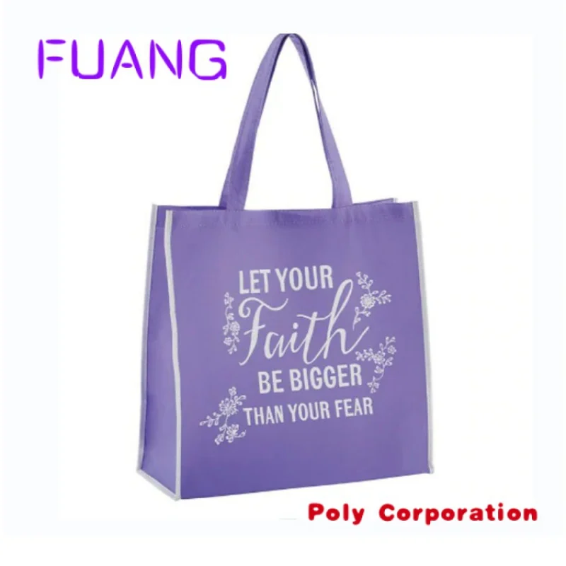 Custom  Customized Eco Friendly Durable Supermarket Shopping Packaging Manufacturer Reusable Laminated Pp Non Woven Fabric Tote 