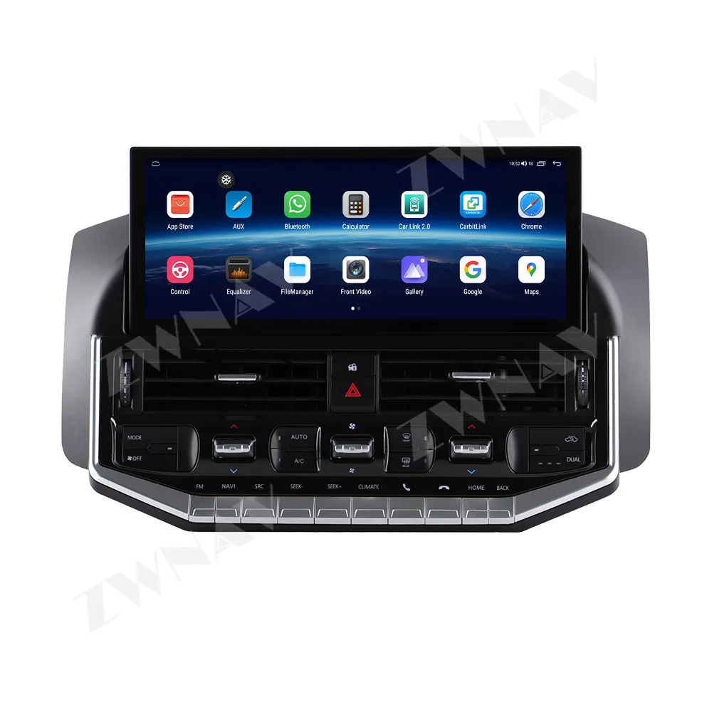 Car Screen 12.3 Inch Android 15 Car Radio For Toyota Land Cruiser LC200 2008-2021 GPS Navigation Wireless CarPlayDSP Head Unit