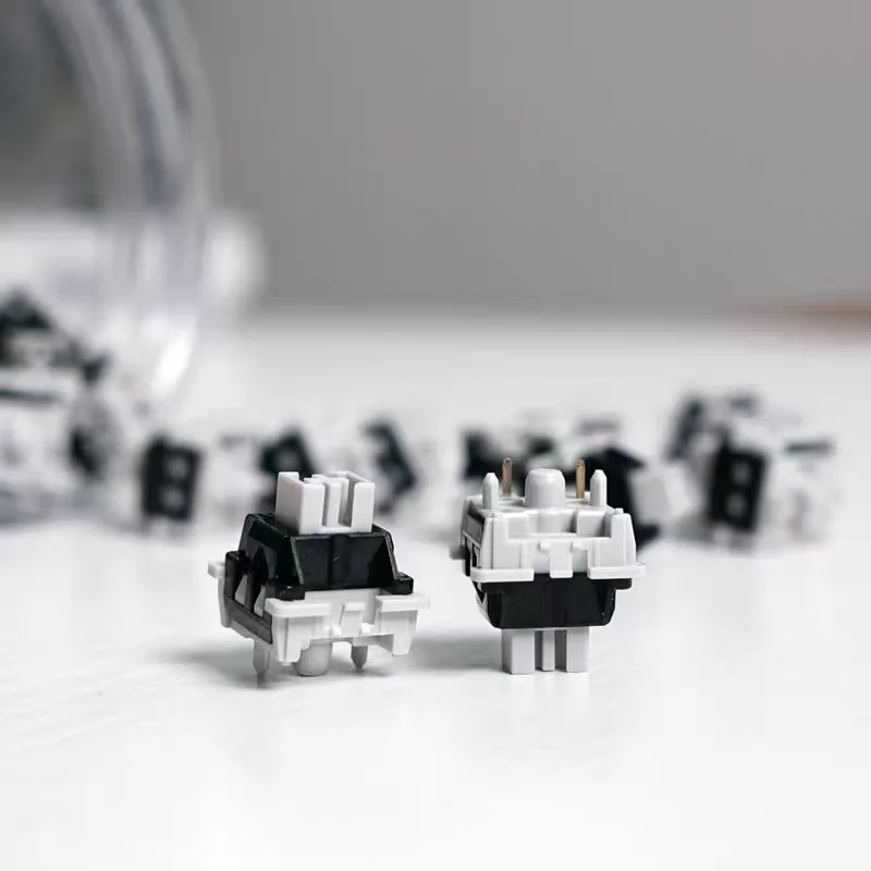 LEOBOG Graywood V4 Switch Linear POM HIFI Switches For Custom Mechanical Keyboard Gaming Kit 5Pins With Light Guide Column GMK67