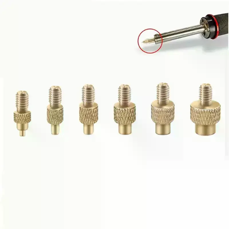 7/9/10Pcs Heat Insert Nut Iron Tip M2 M3 M4 M5 M6 M8 Brass Thread Embedded Kit Tool For Plastic 3D Printer Soldering Iron