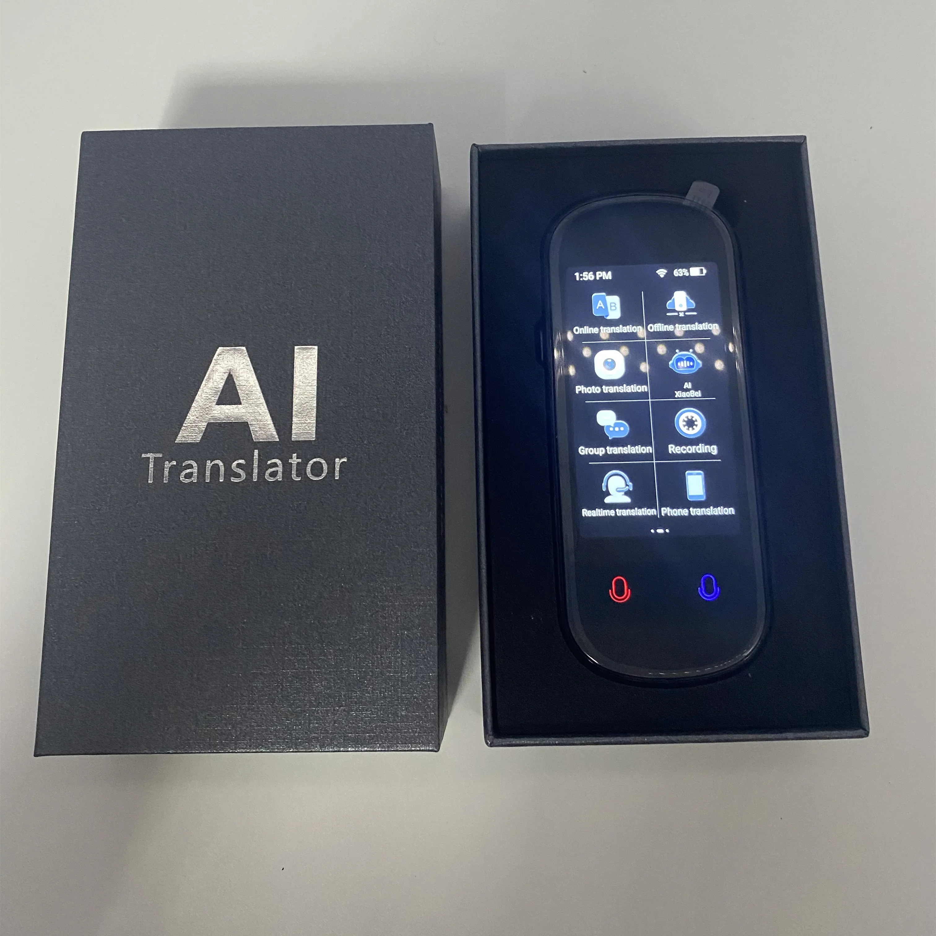 OEM AI Translator Connect Wifi Mini 3 Inch Real Time Translate Multi Language Camera Voice  Z2 Smart Translators