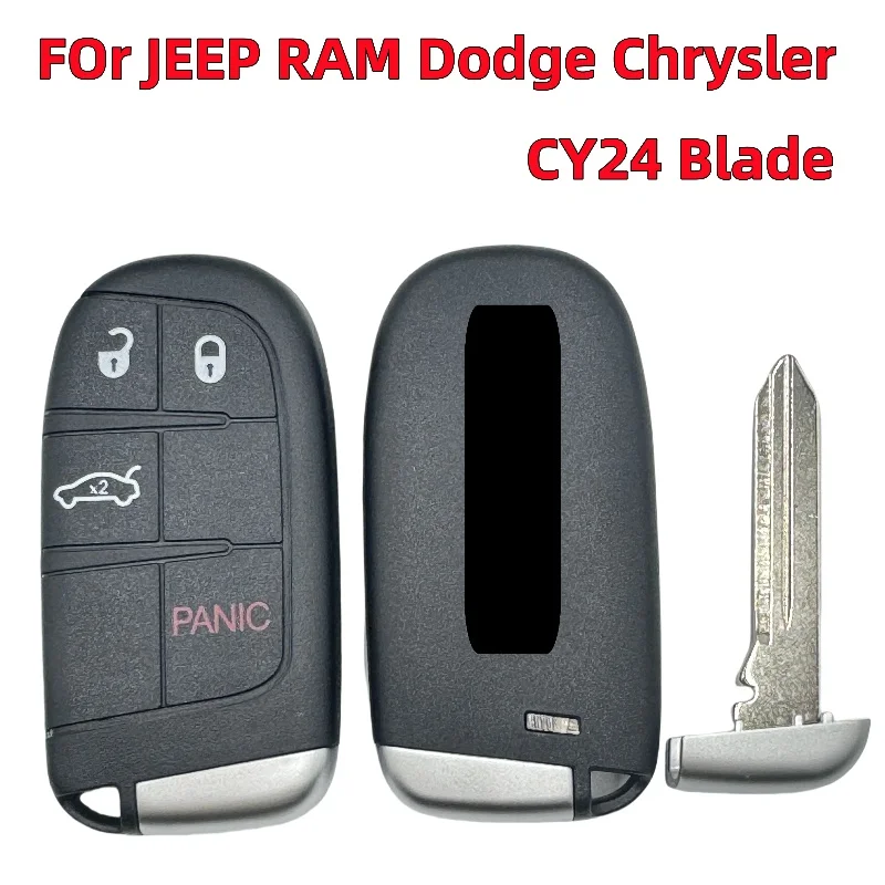 

Корпус дистанционного ключа, 4 кнопки для Jeep Grand Cherokee Dodge Ram 1500 Journey Charger Dart Challenger Durango Chrysler 300