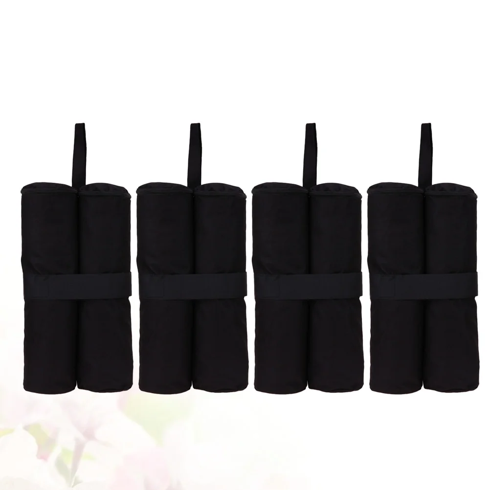 

4pcs Canopy Weight Bags Heavy Duty Canopy Weights Sand Bags for Instant Legs Outdoor Sun Shelter (Black)