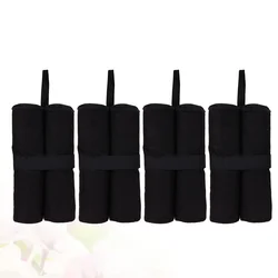 4pcs Canopy Weight Bags Heavy Duty Canopy Weights Sand Bags for Instant Legs Outdoor Sun Shelter (Black)